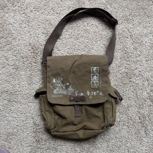 Vtg Diesel "Denim Days" Fall 2007 Archive Canvas Utility/Messenger/ Bag - Olive